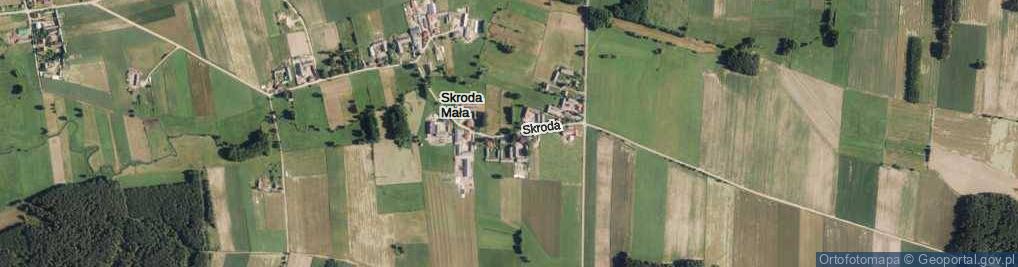 Zdjęcie satelitarne Skroda Mała ul.